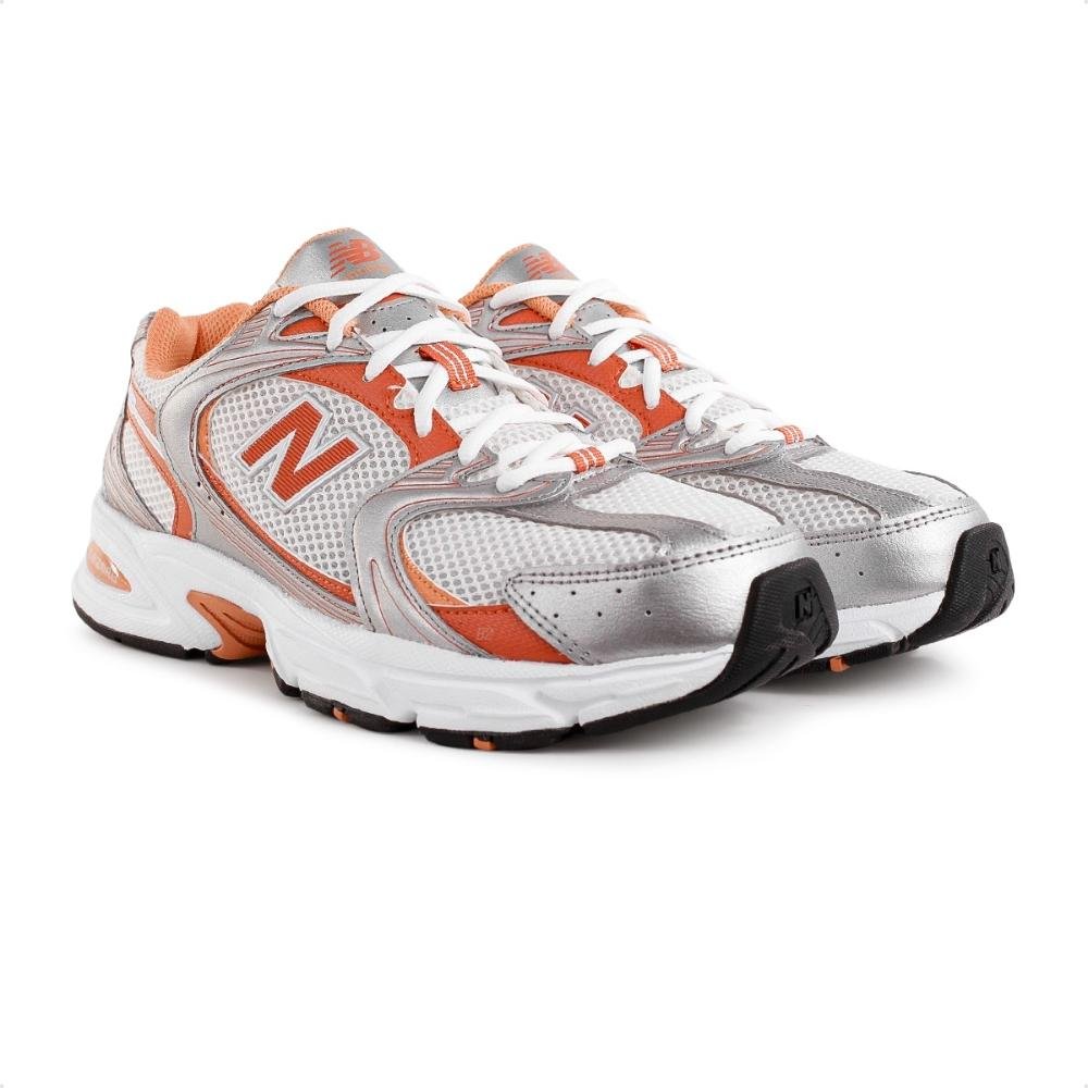 Tênis New Balance 530 Unissex Cinza/Laranja 2