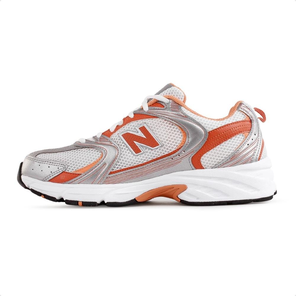 Tênis New Balance 530 Unissex Cinza/Laranja 6