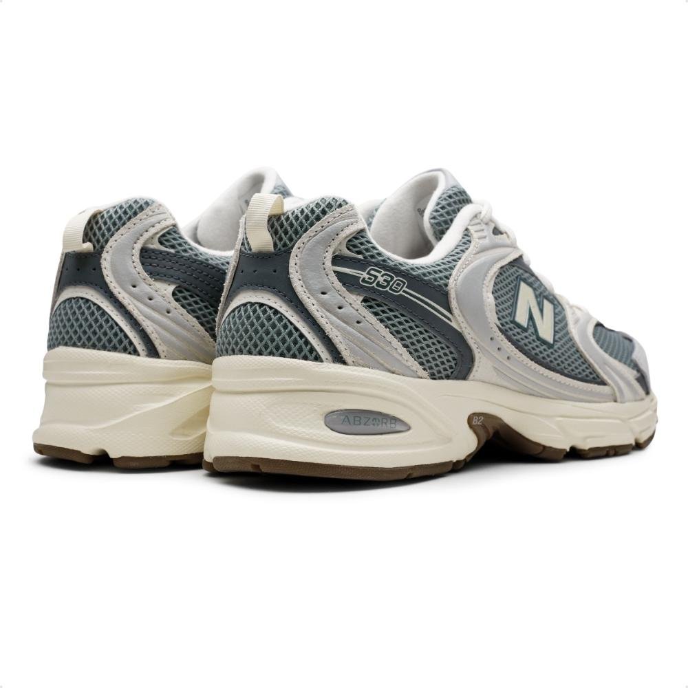 Tênis New Balance 530 Unissex Cinza/Verde 3