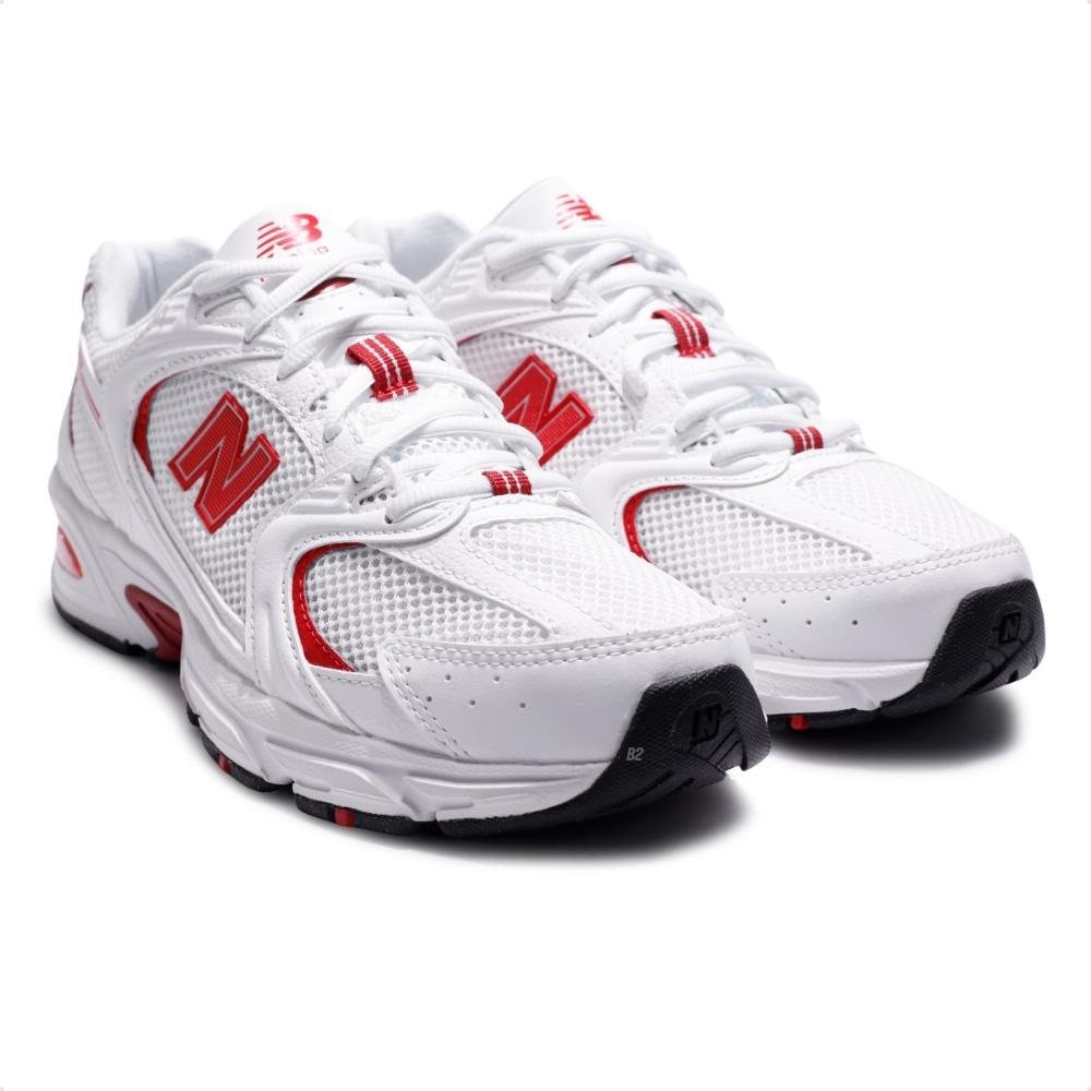 Tênis New Balance 530 Unissex Branco/Vermelho 3