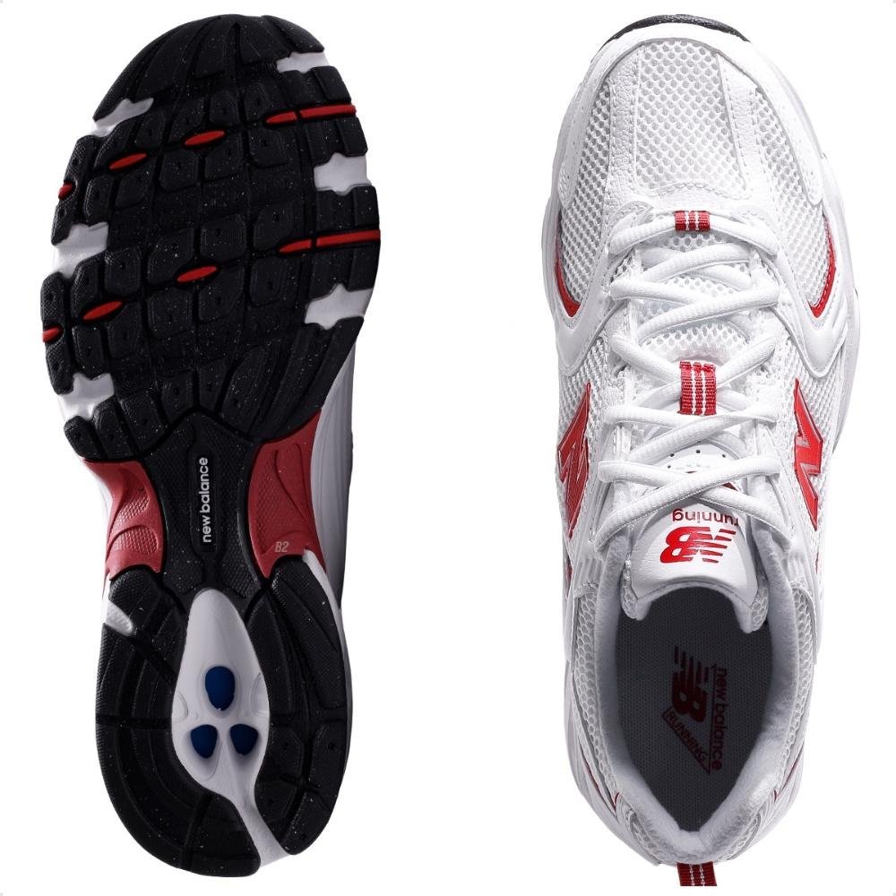 Tênis New Balance 530 Unissex Branco/Vermelho 6