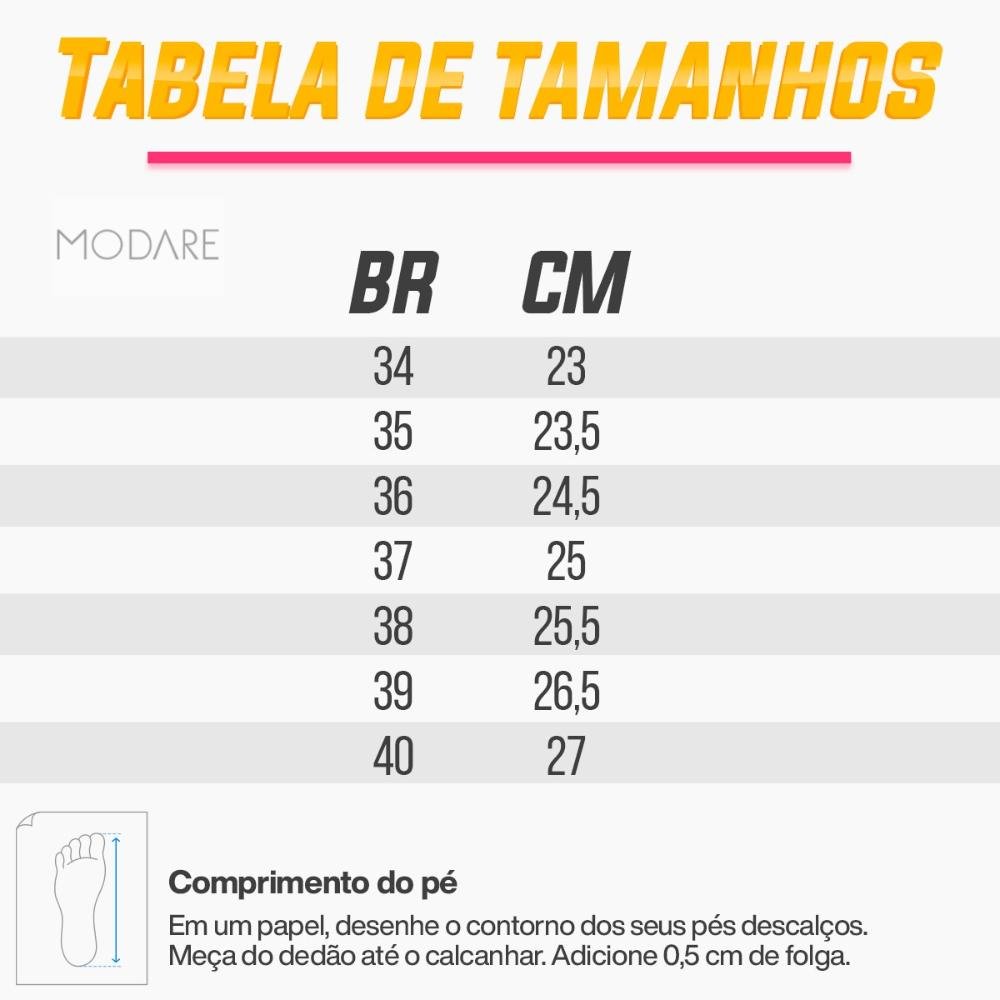 Sandália Modare Plataforma Strass Feminina Preto 4