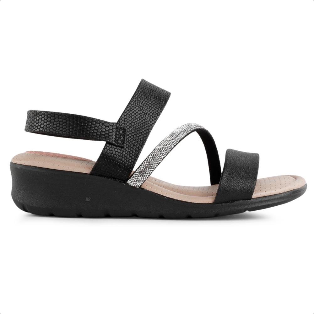Sandália Modare Plataforma Strass Feminina 1
