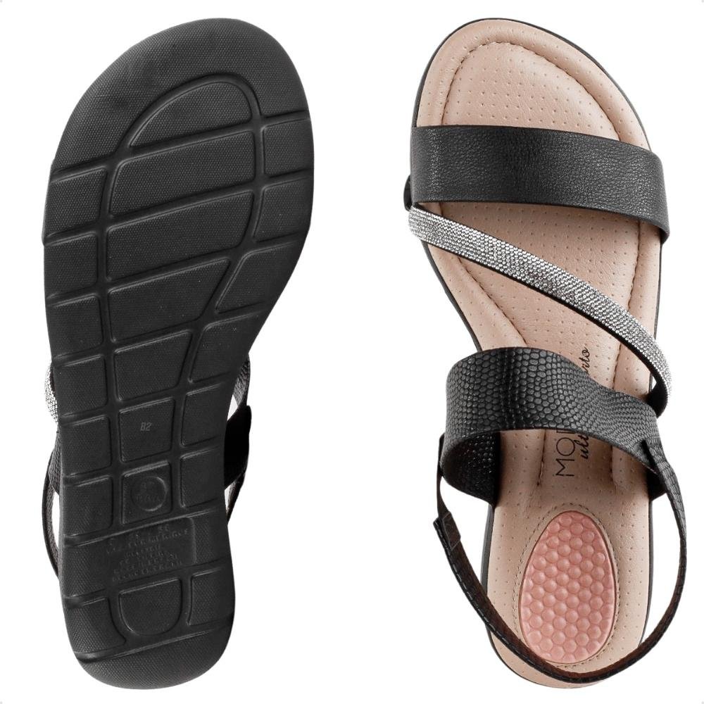 Sandália Modare Plataforma Strass Feminina 6