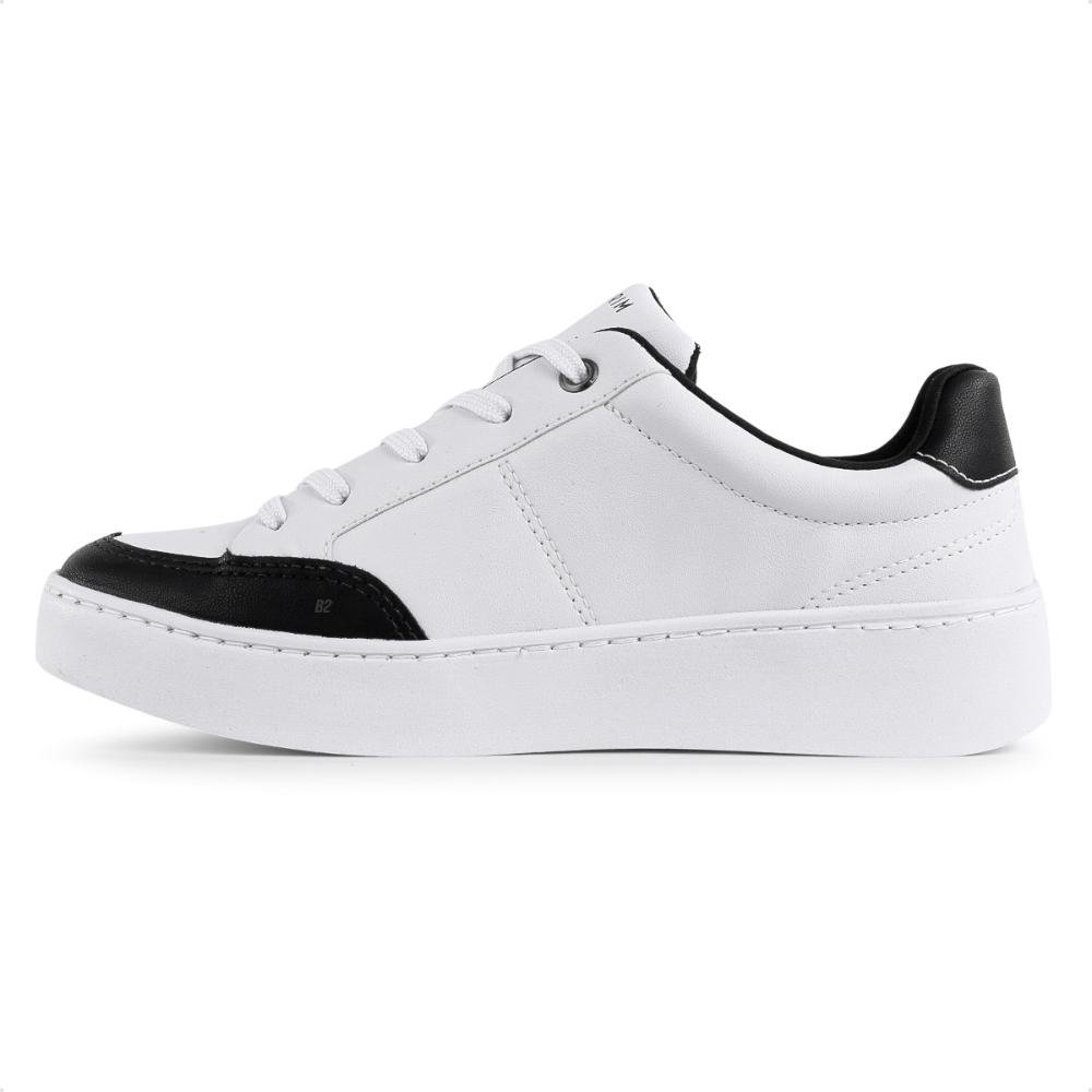 Tênis Ramarim Casual Cadarço Feminino Branco/Preto 2