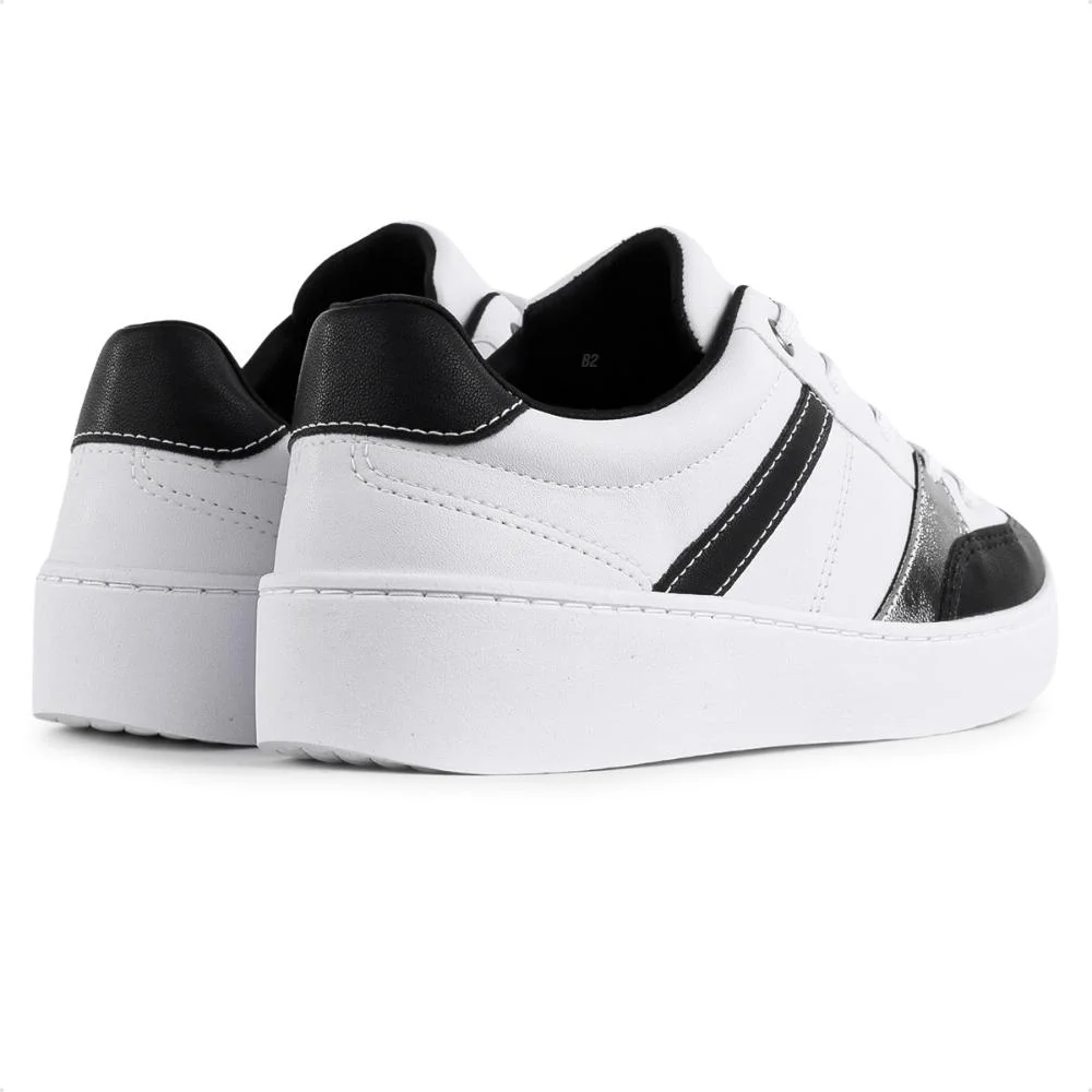 Tênis Ramarim Casual Cadarço Feminino Branco/Preto 5