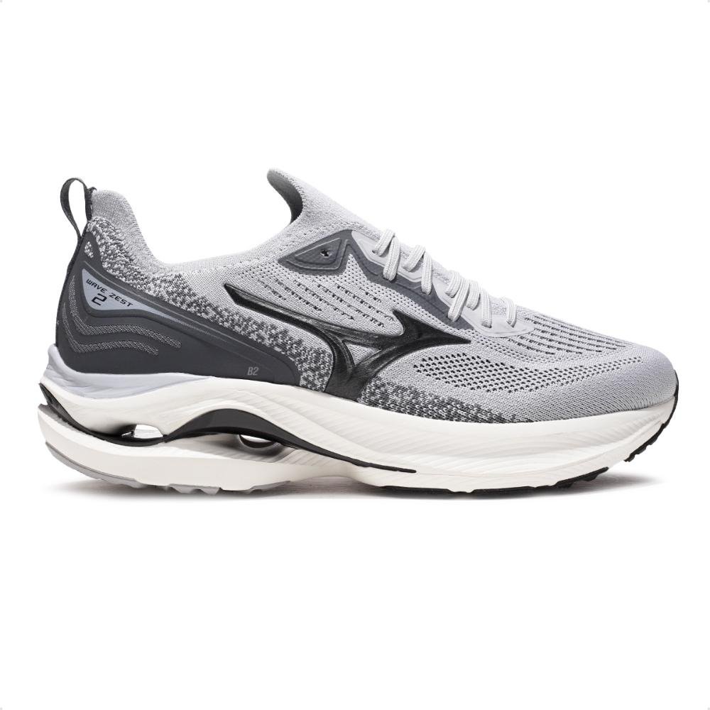 Tênis Mizuno Wave Zest 2 Masculino Cinza/Preto