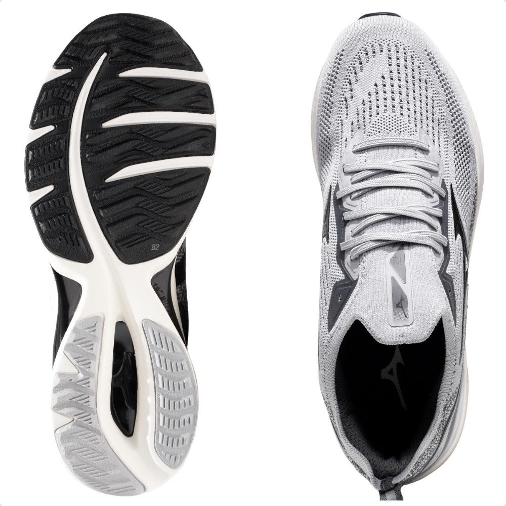 Tênis Mizuno Wave Zest 2 Masculino Cinza/Preto 6