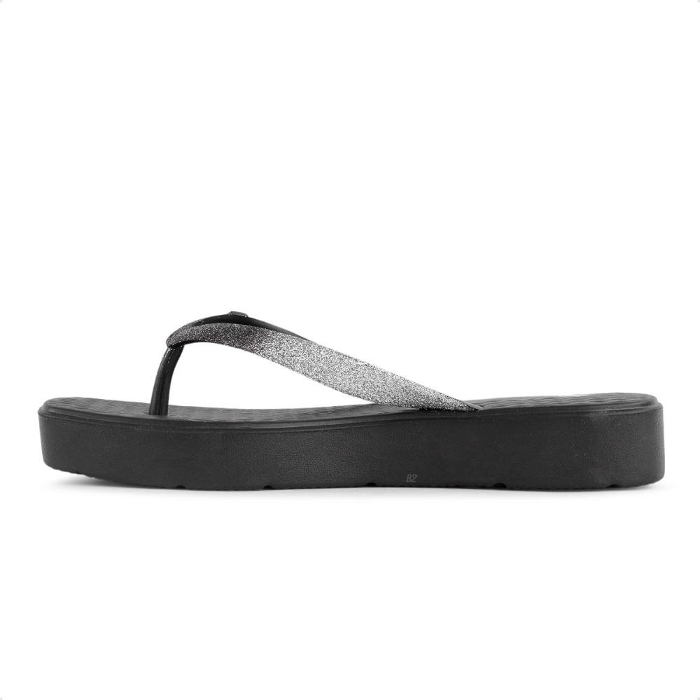 Chinelo Ramarim Plataforma Casual Feminino Preto 3