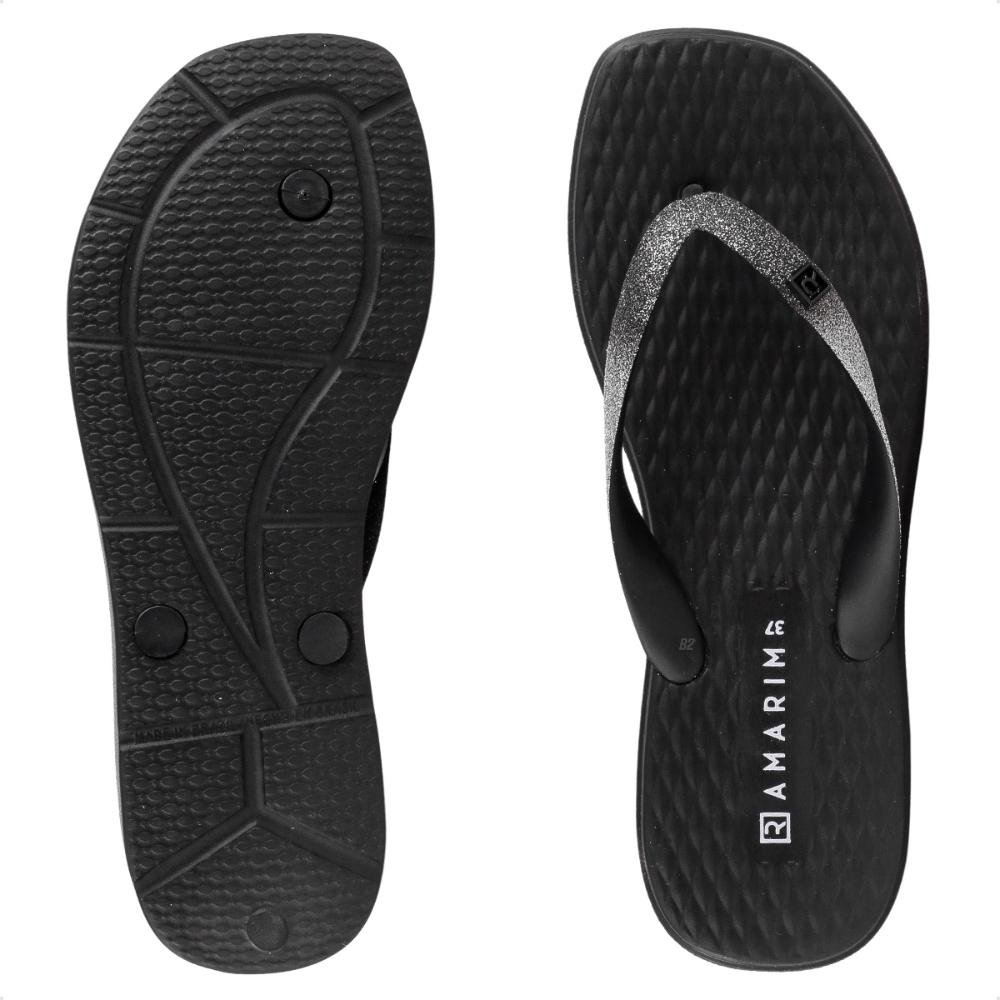 Chinelo Ramarim Plataforma Casual Feminino Preto 7