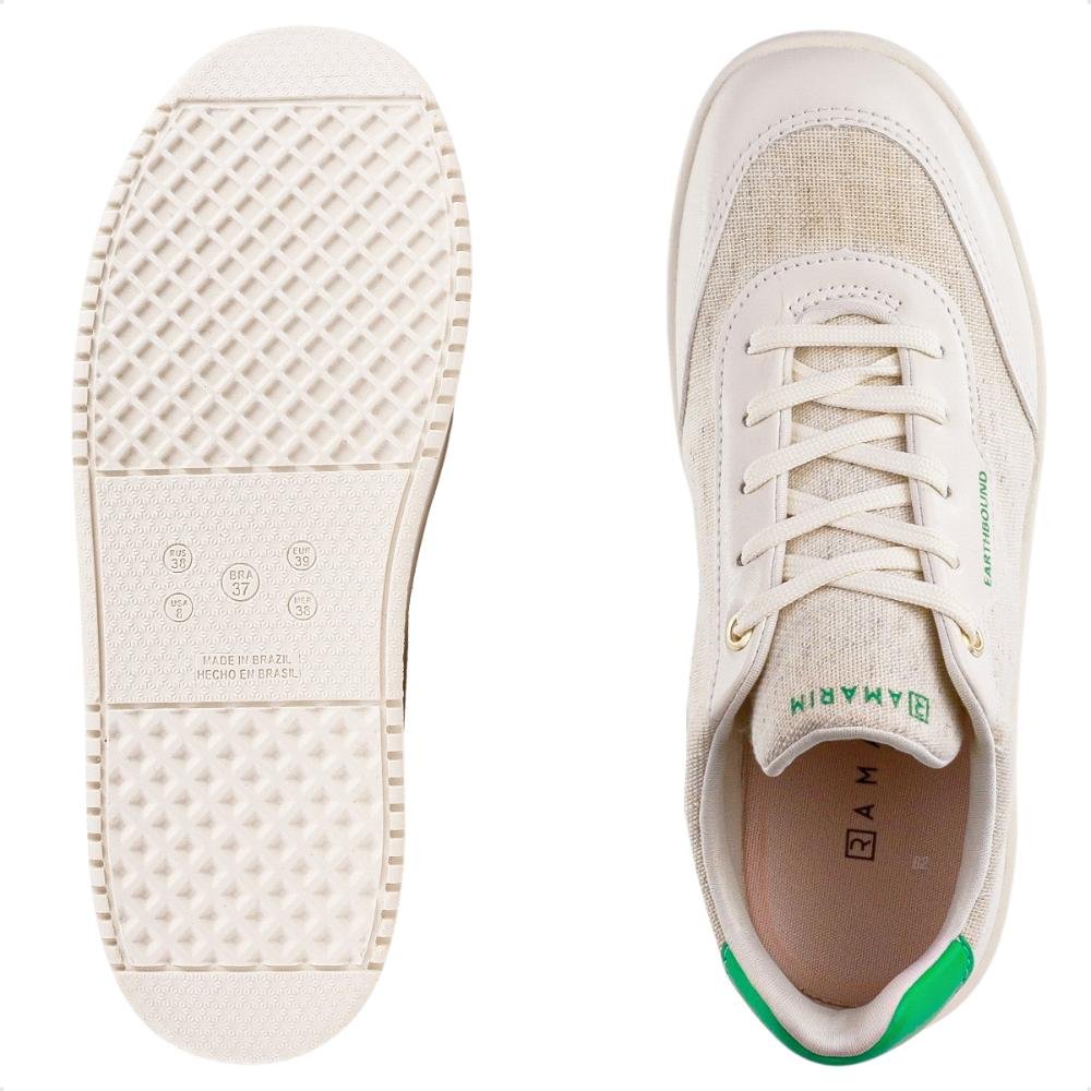 Tênis Ramarim Casual Eco Feminino Bege/Verde 6