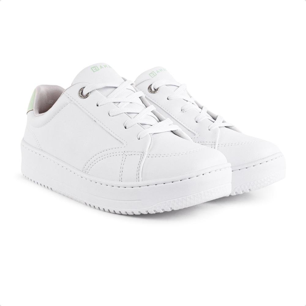 Tênis Ramarim Caixa Alta Feminino Branco/Verde 3