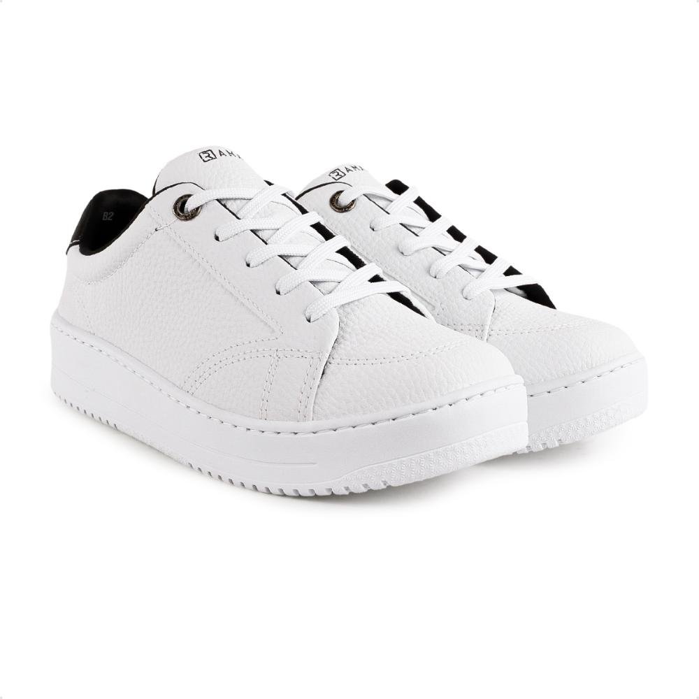 Tênis Ramarim Caixa Alta Feminino Branco/Preto 3
