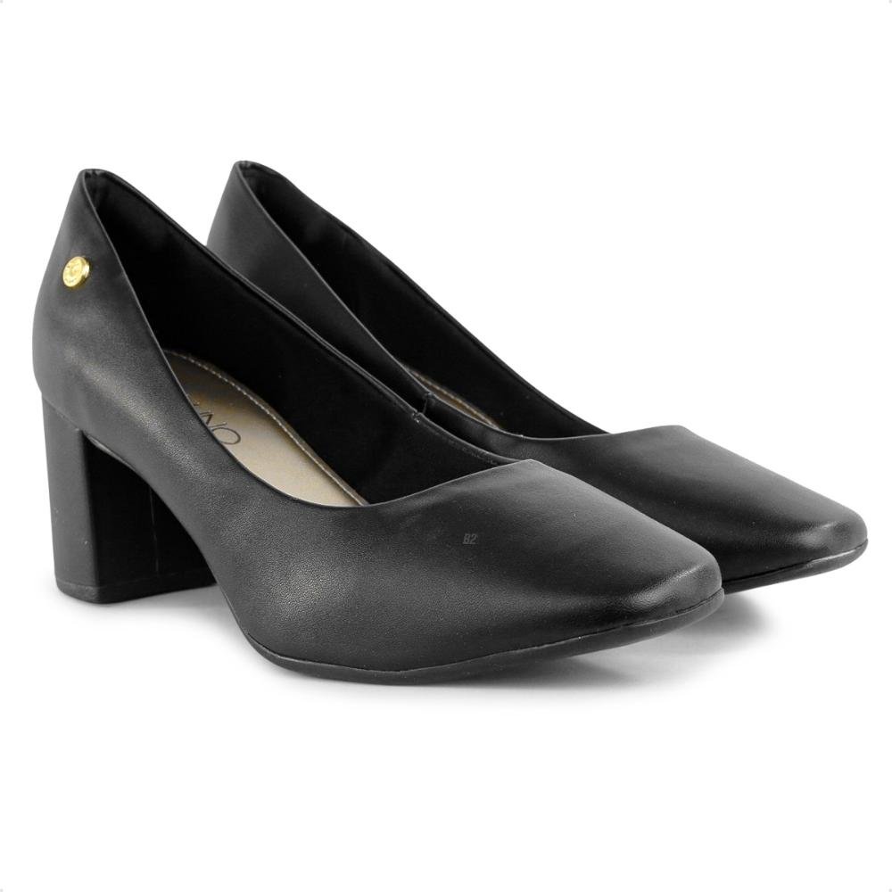 Sapato Via Uno Salto Bloco Feminino Preto 3