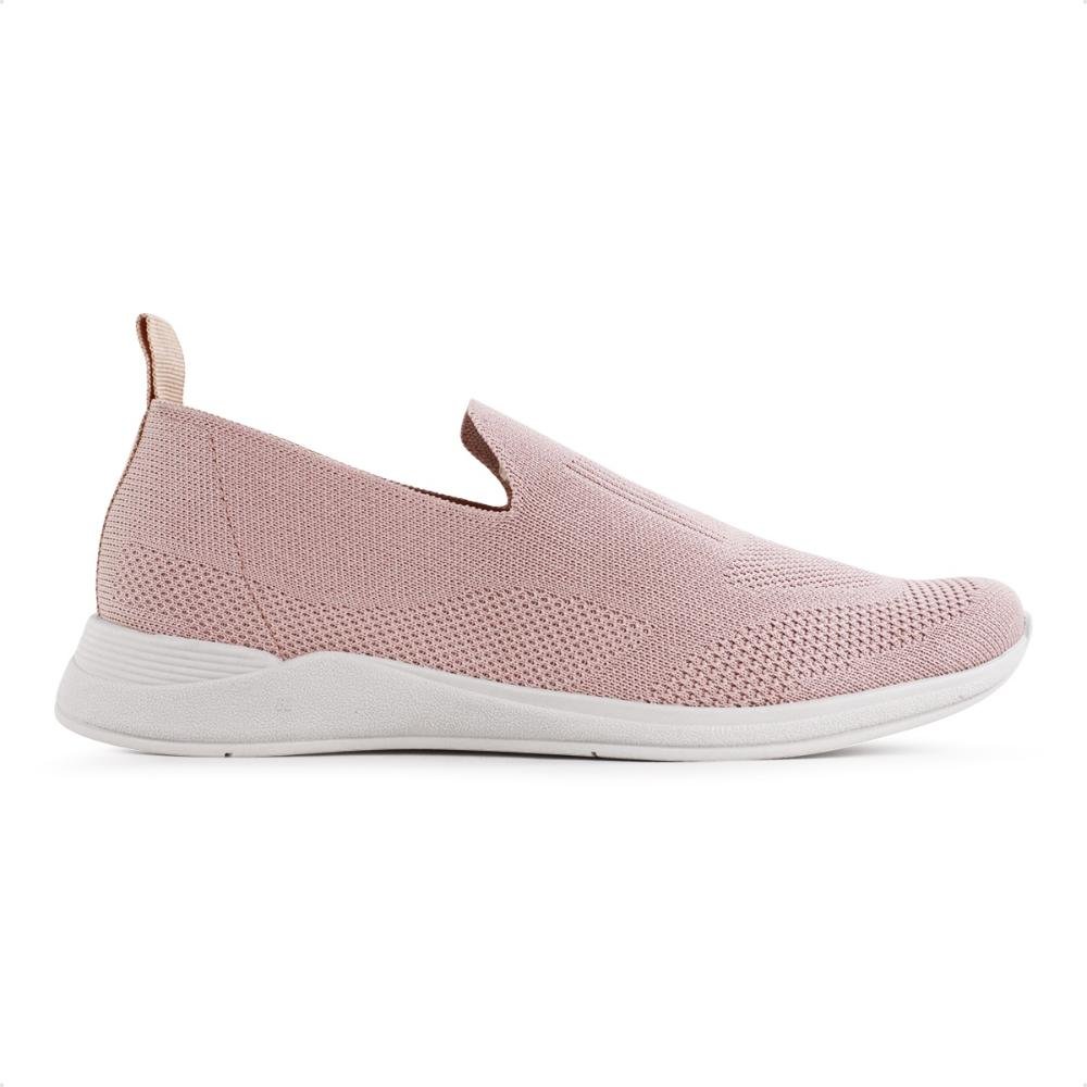 Tênis Casual Usaflex Tricot Feminino Rosa 1