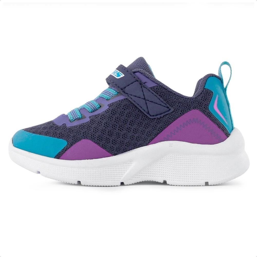 Tênis Skechers Bright Retros Infantil Azul Marinho/Roxo 2