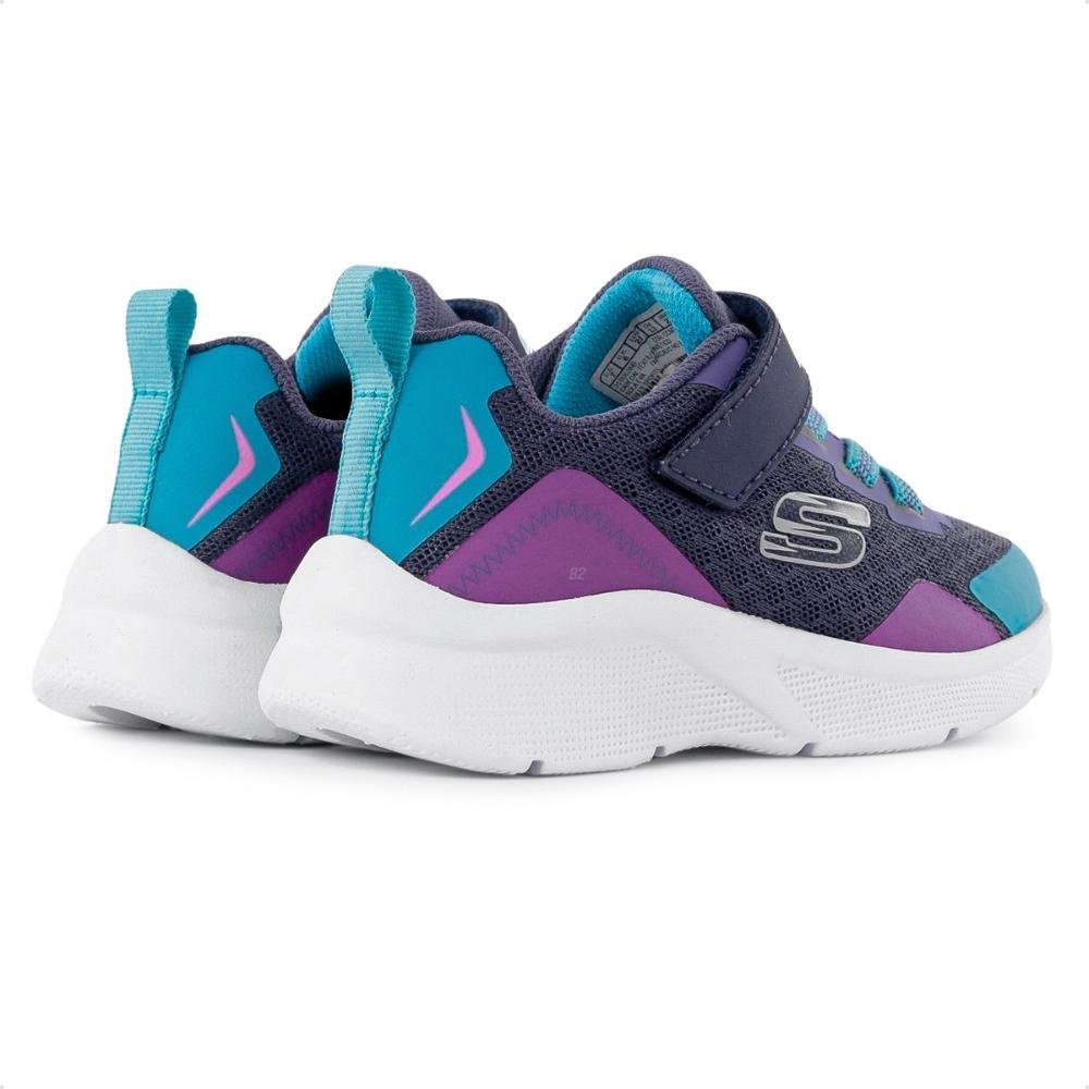 Tênis Skechers Bright Retros Infantil Azul Marinho/Roxo 5