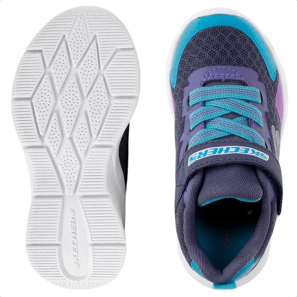 Tênis Skechers Bright Retros Infantil Azul Marinho/Roxo 6