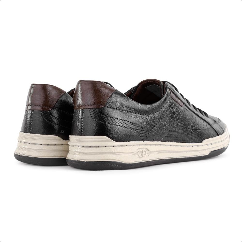 Sapatênis Democrata Denim Jay Masculino Preto/Marrom 5