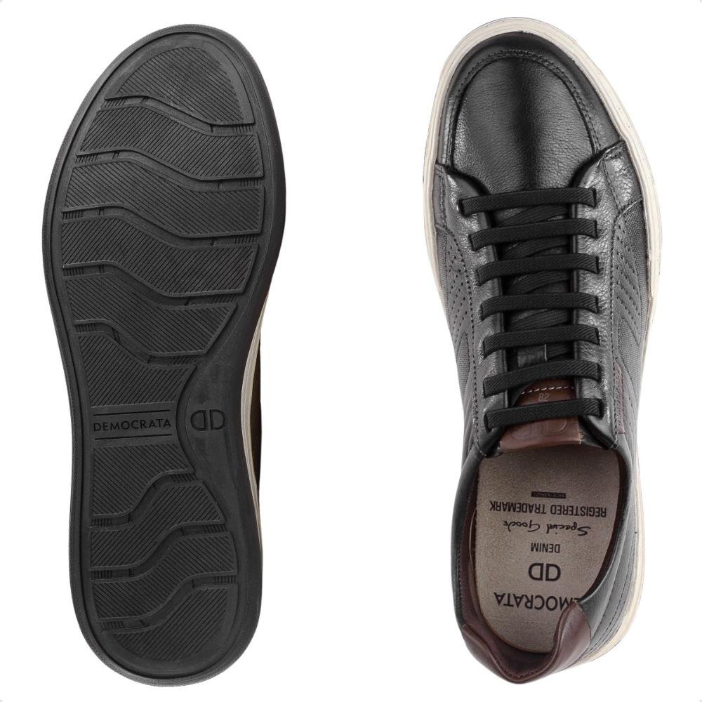 Sapatênis Democrata Denim Jay Masculino Preto/Marrom 6
