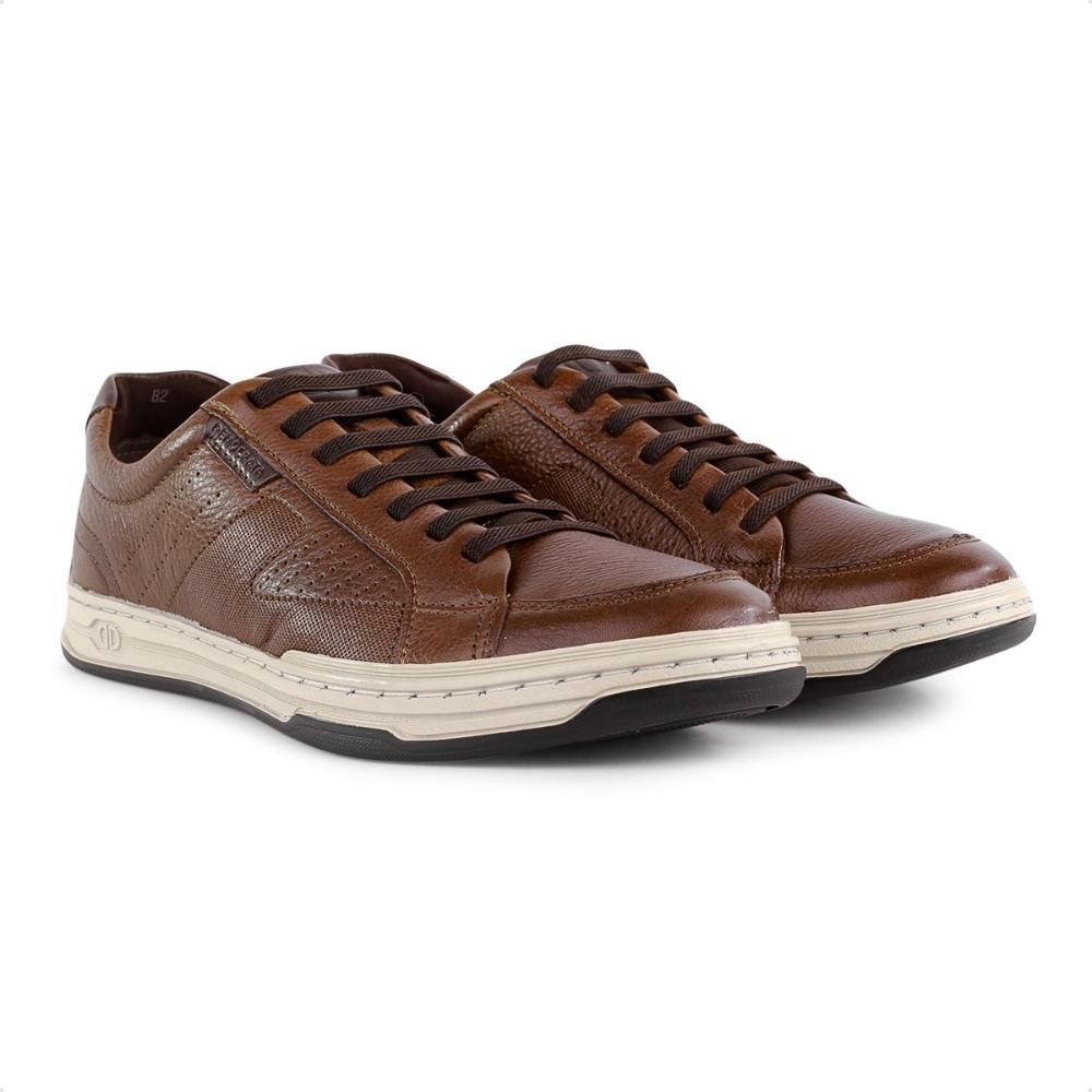 Sapatênis Democrata Denim Jay Masculino Marrom 3