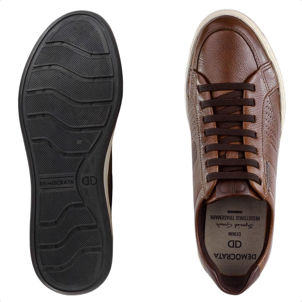 Sapatênis Democrata Denim Jay Masculino Marrom 6
