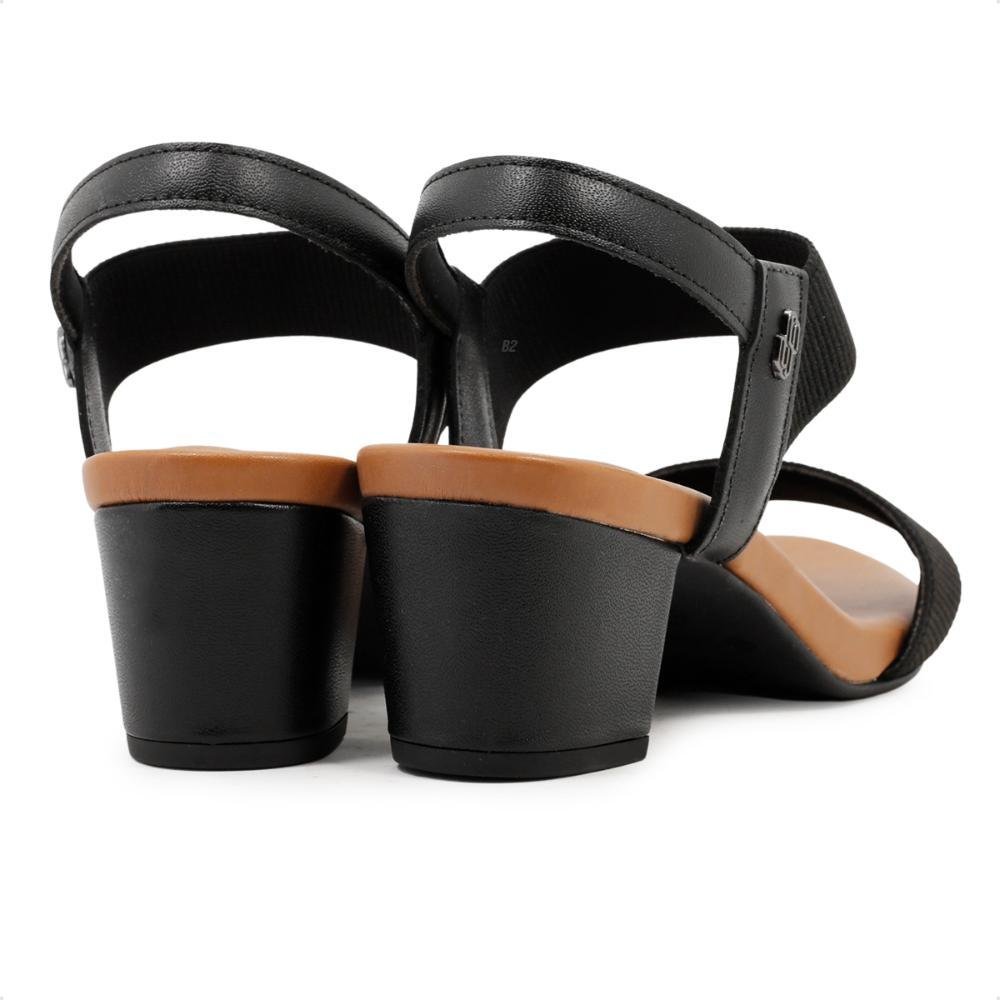 Sandália Usaflex Com Elástico Casual Feminina Preto 4