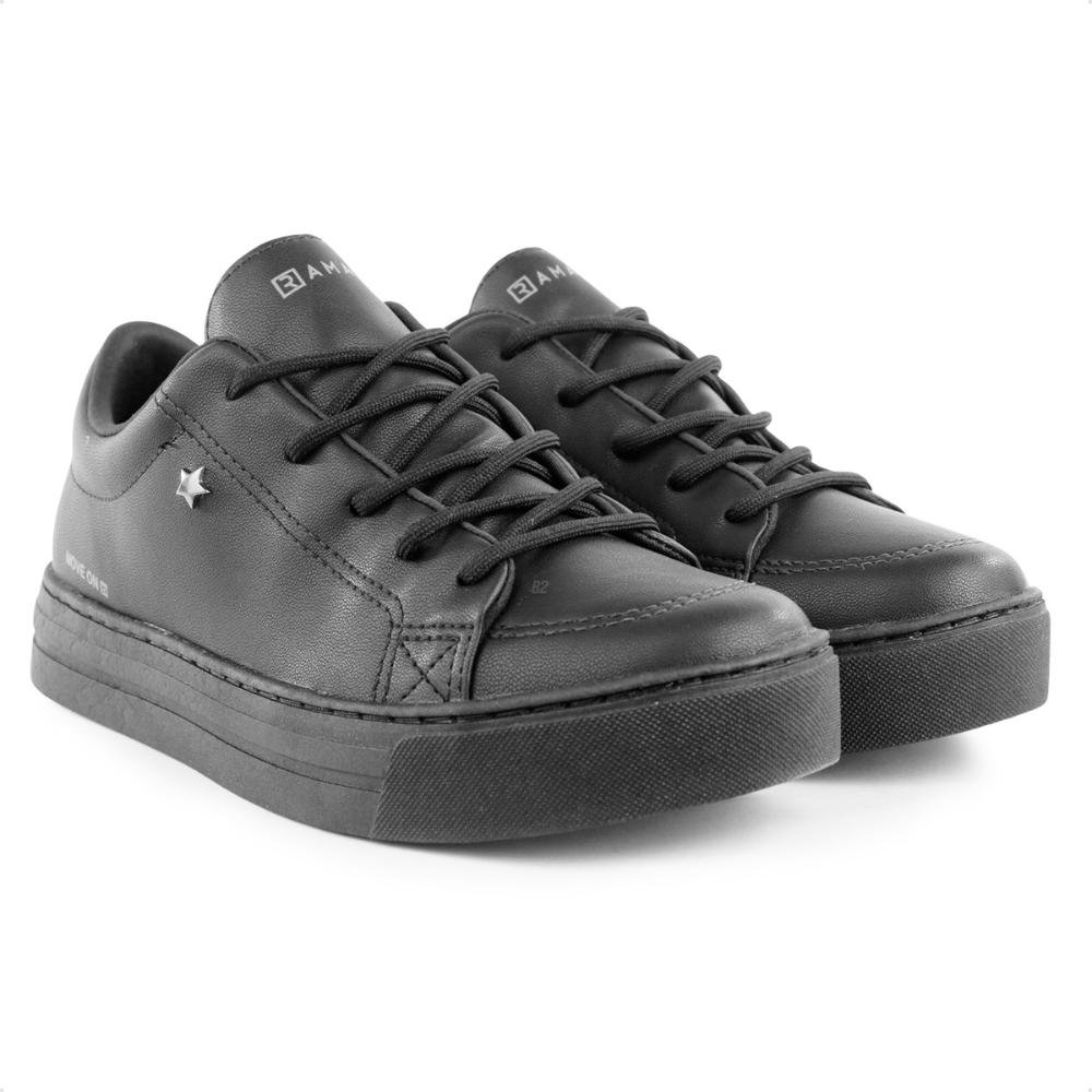 Tênis Ramarim Casual Cadarço Feminino Preto 3