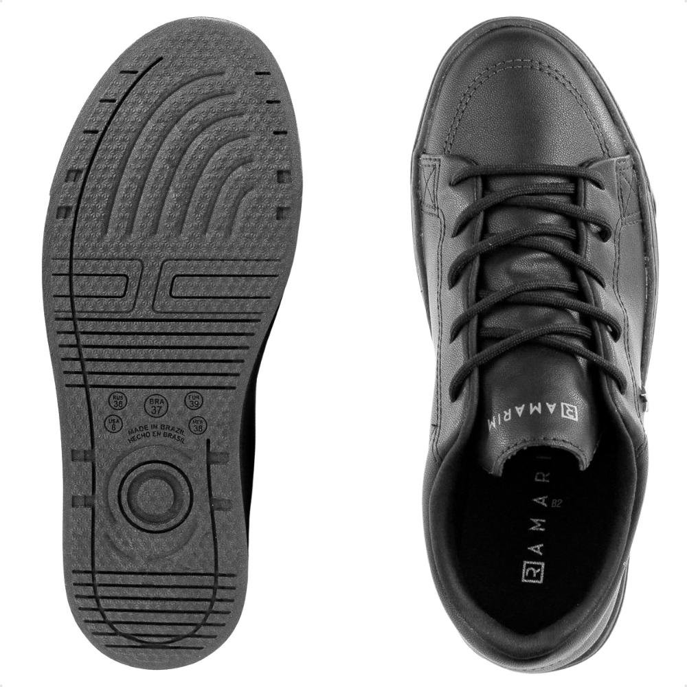 Tênis Ramarim Casual Cadarço Feminino Preto 6