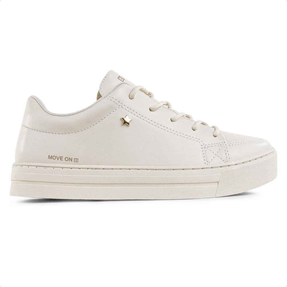 Tênis Ramarim Casual Cadarço Feminino Bege 1