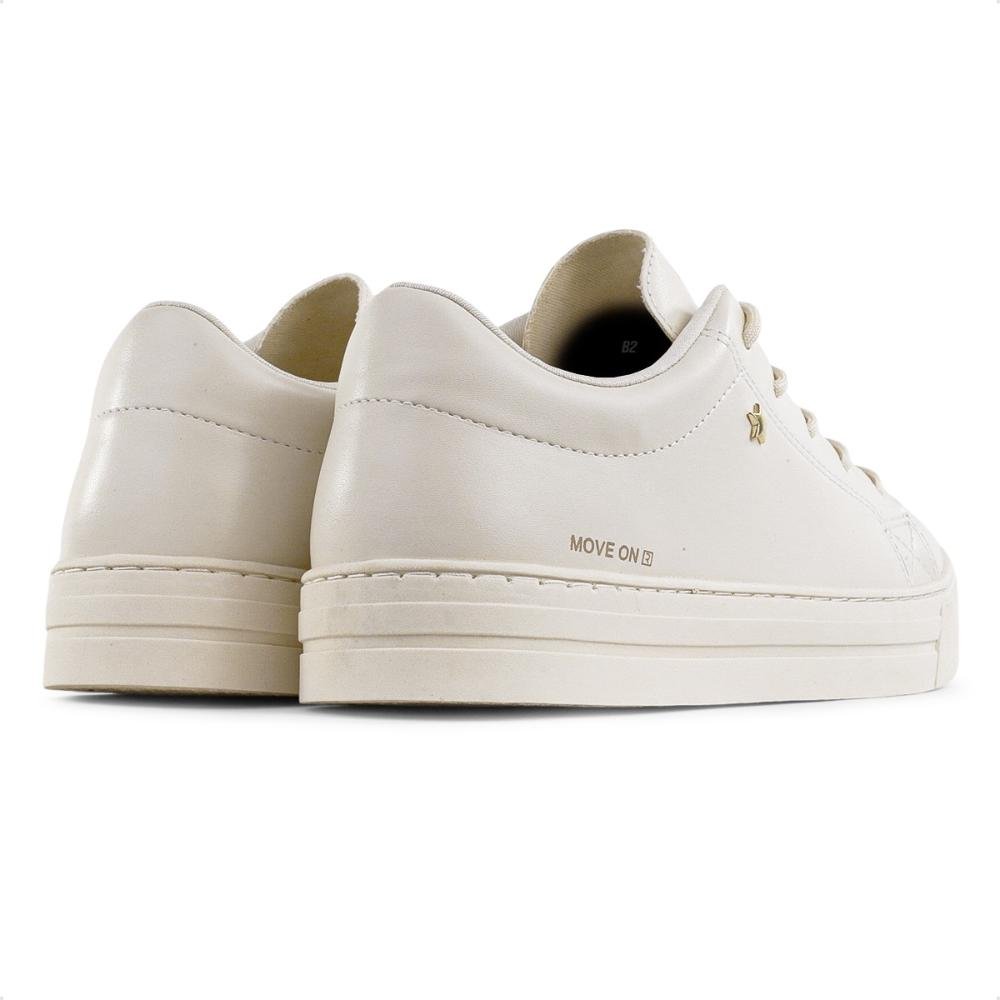 Tênis Ramarim Casual Cadarço Feminino Bege 5