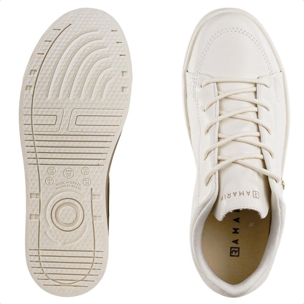 Tênis Ramarim Casual Cadarço Feminino Bege 6