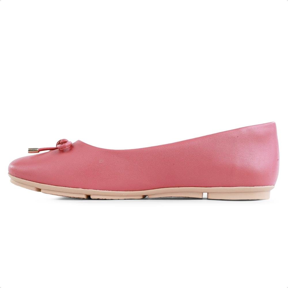 Sapatilha Comfortflex Laço Feminina Rosa 2
