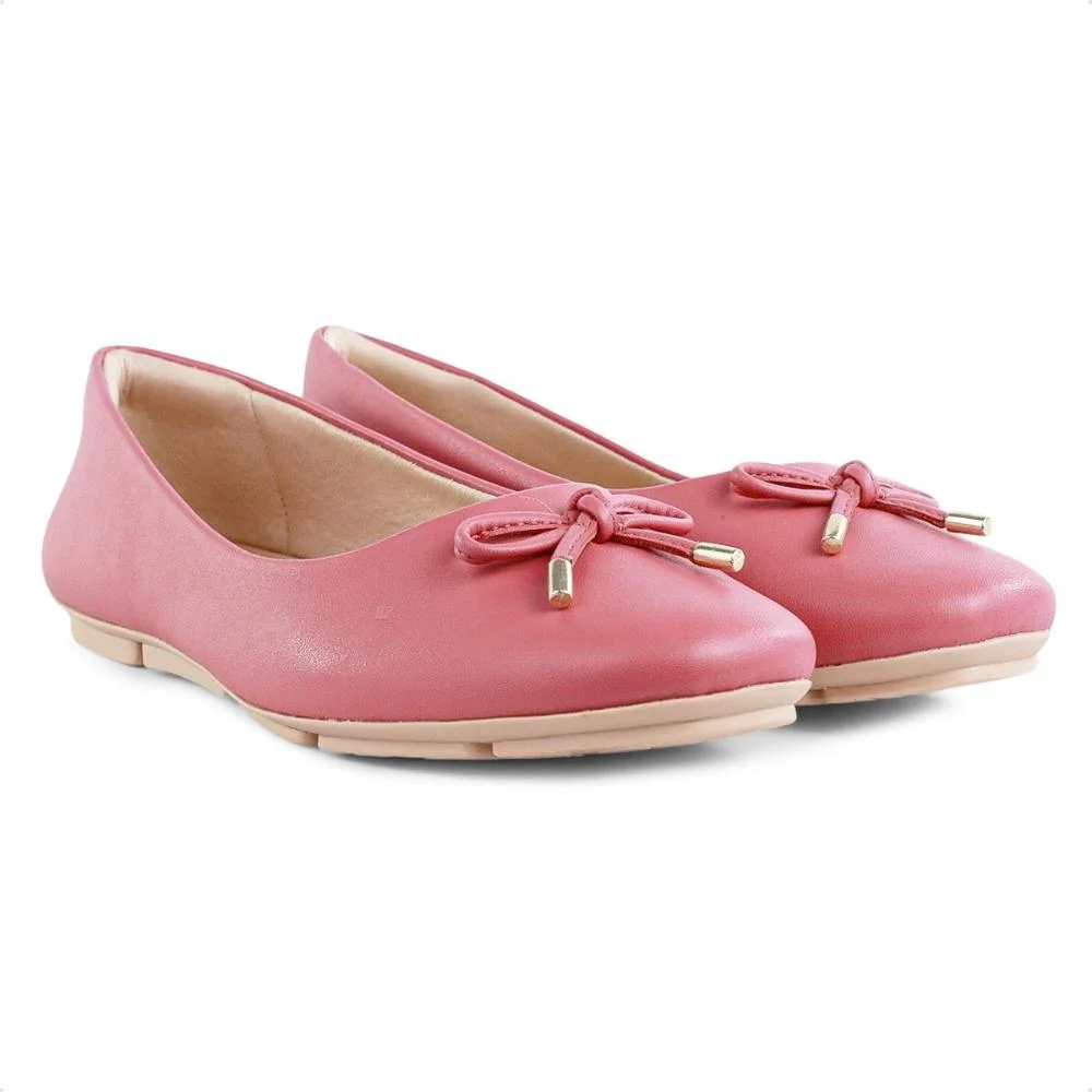 Sapatilha Comfortflex Laço Feminina Rosa 3