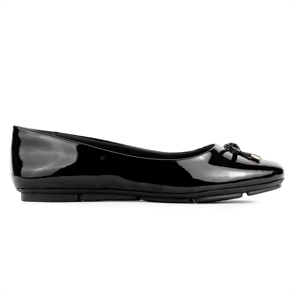 Sapatilha Comfortflex Laço Feminina Preto 1