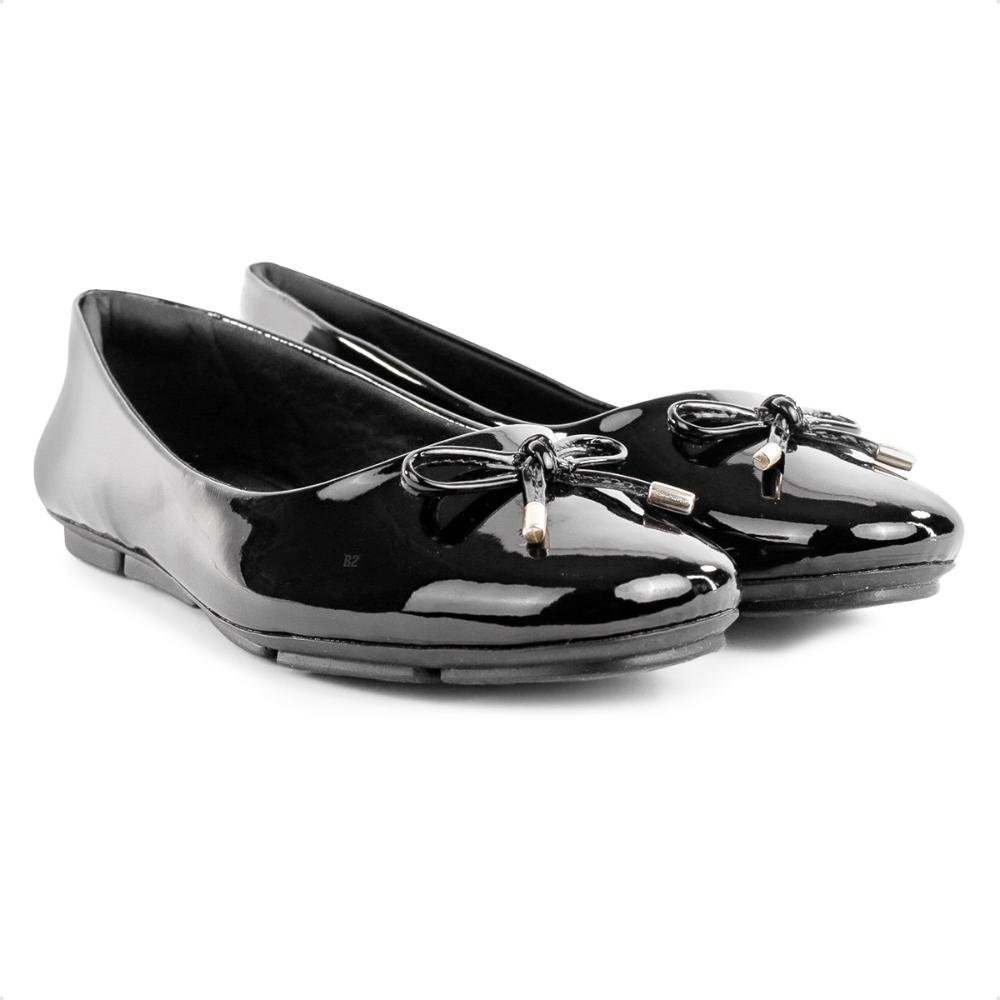 Sapatilha Comfortflex Laço Feminina Preto 3