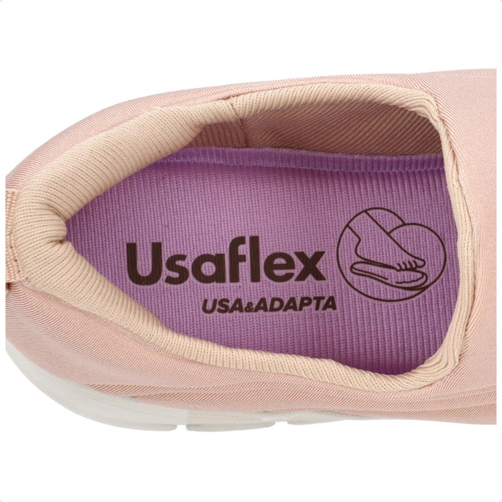 Tênis Usaflex Slip On Elastano Feminino Bege 6