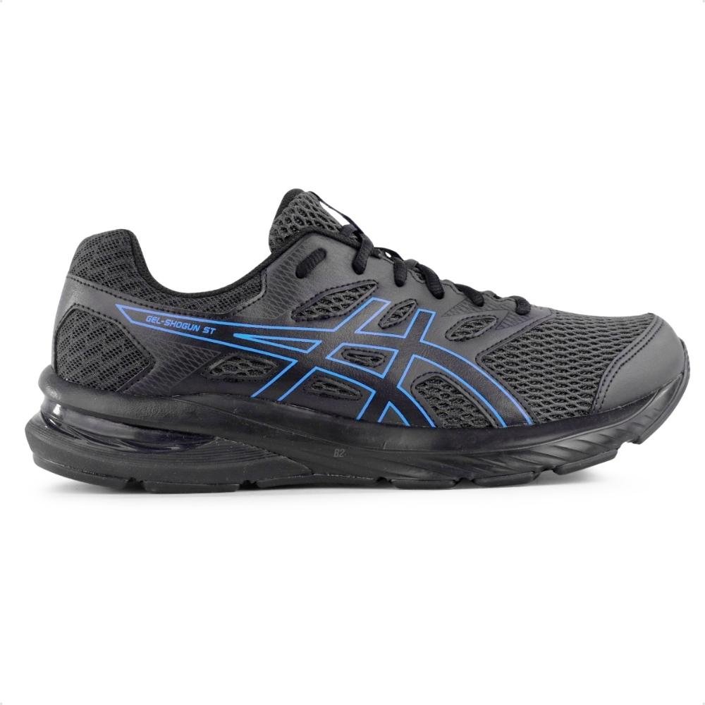 Tênis Asics Shogun ST Masculino Preto/Azul 1