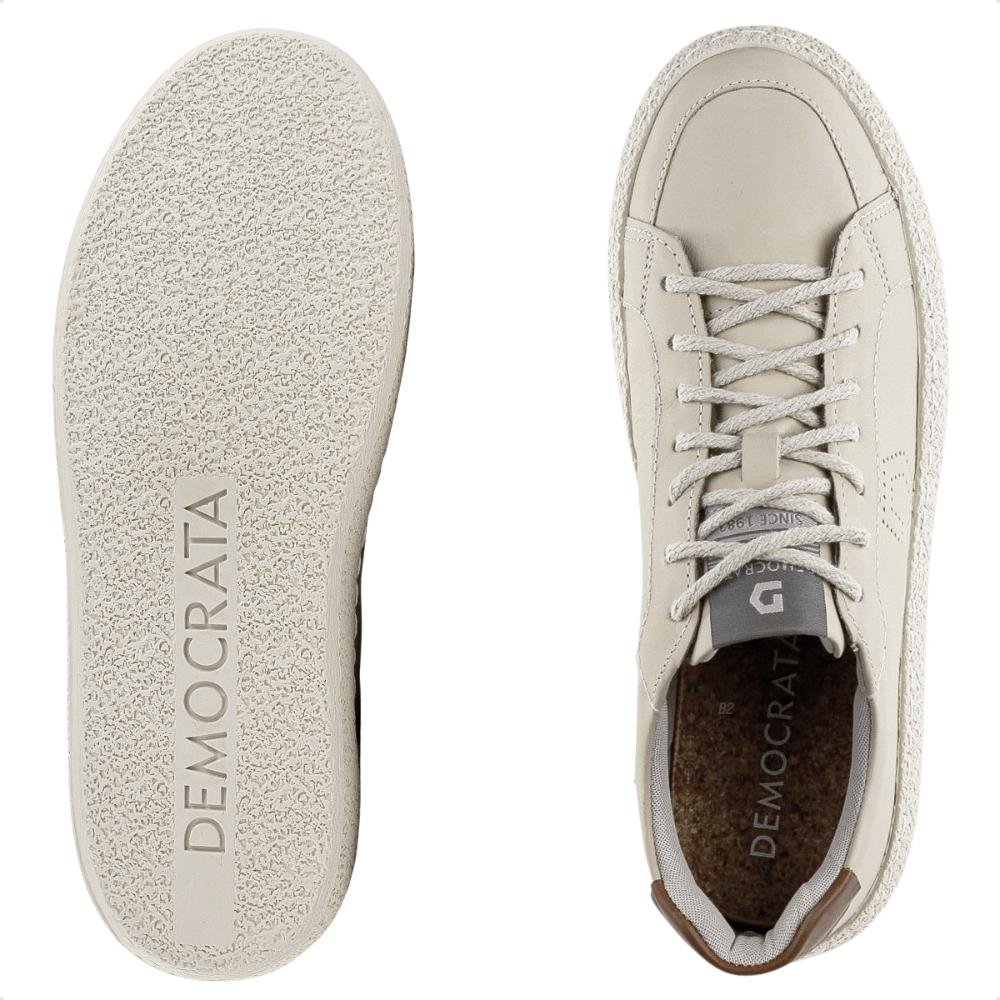 Sapatênis Democrata Denim Bora Masculino Bege 6
