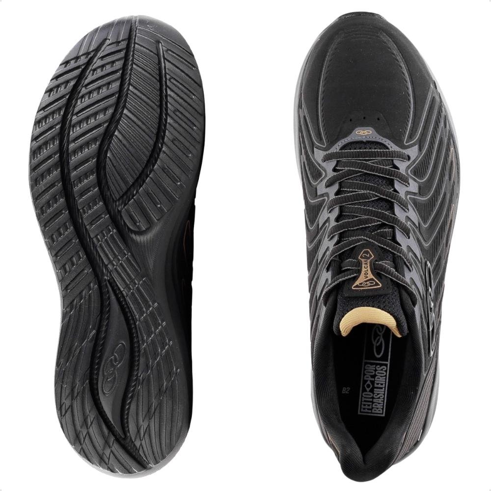 Tênis Olympikus Volcan 2 Masculino Preto/Dourado 5