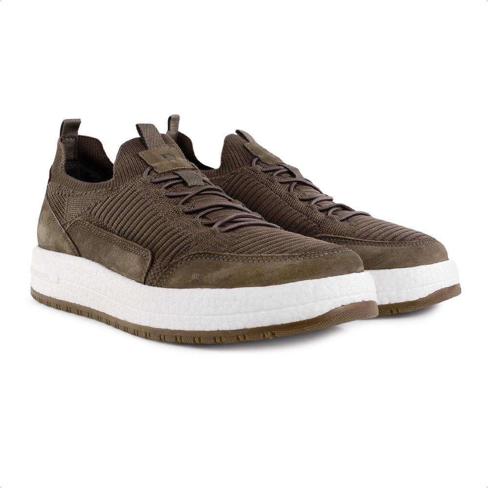 Sapatênis Democrata Denim Drake Pulse Masculino Cinza/Marrom 3