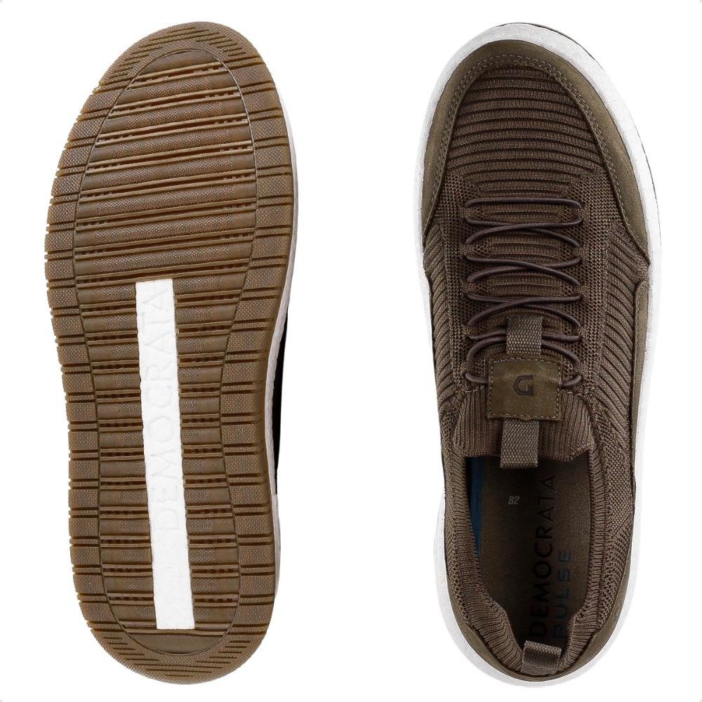 Sapatênis Democrata Denim Drake Pulse Masculino Cinza/Marrom 6