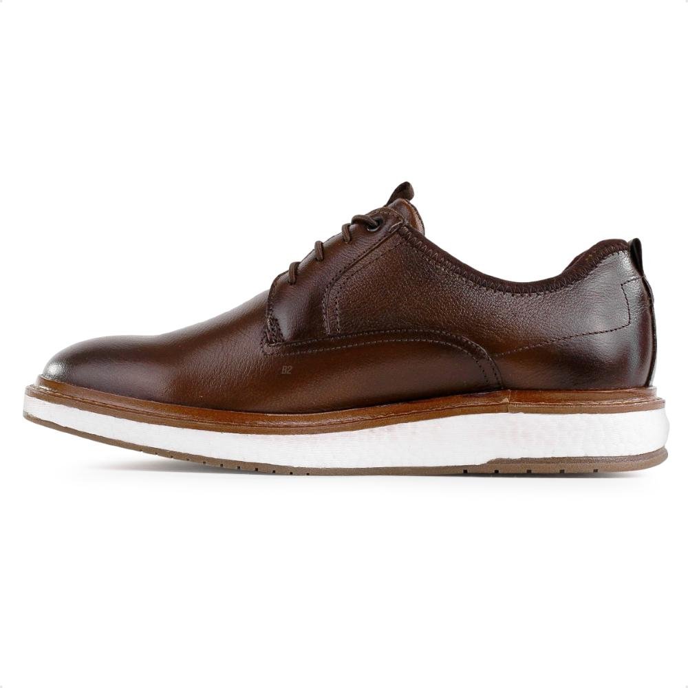 Sapato Democrata Metropolitan Clark Cadarço Masculino Marrom 2