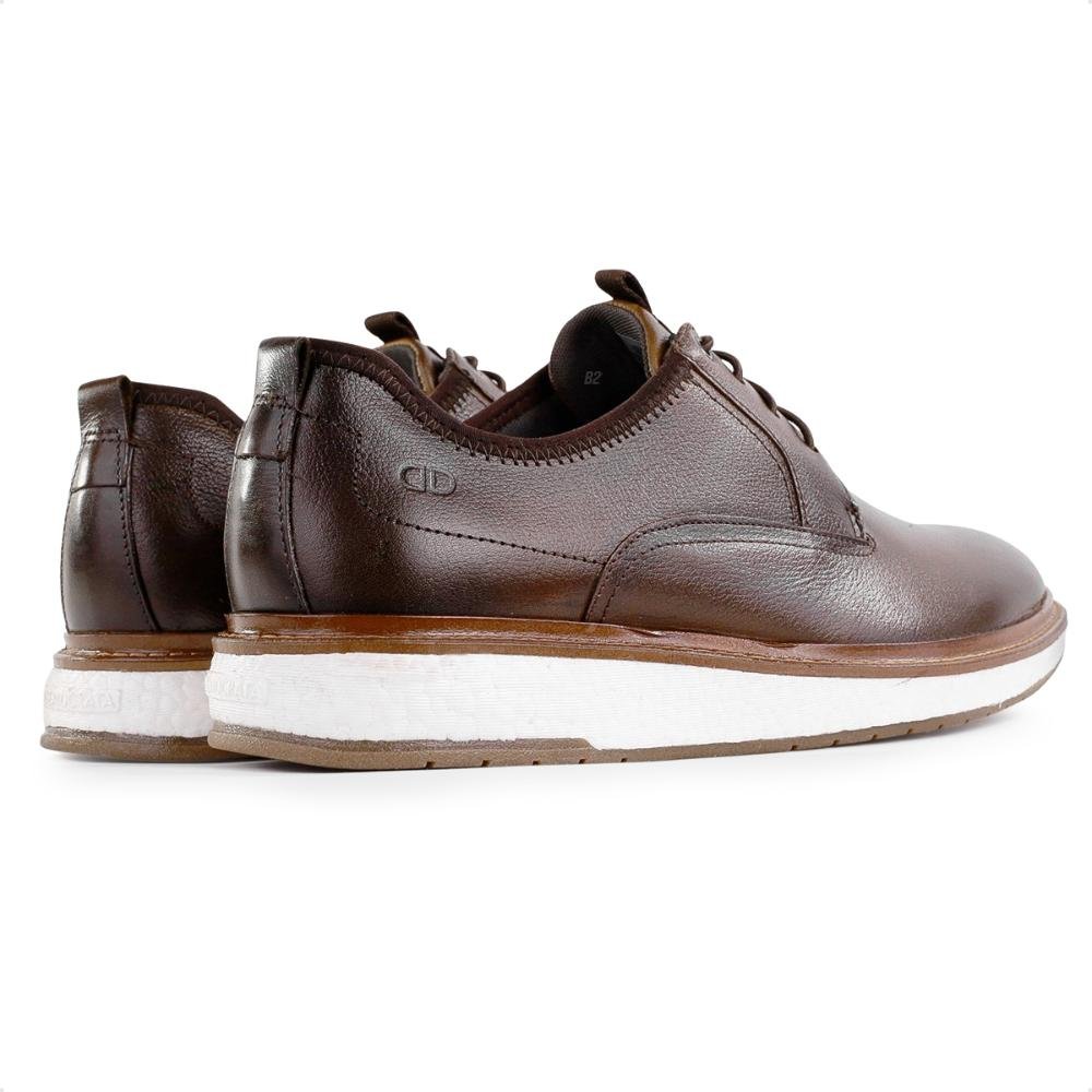 Sapato Democrata Metropolitan Clark Cadarço Masculino Marrom 5