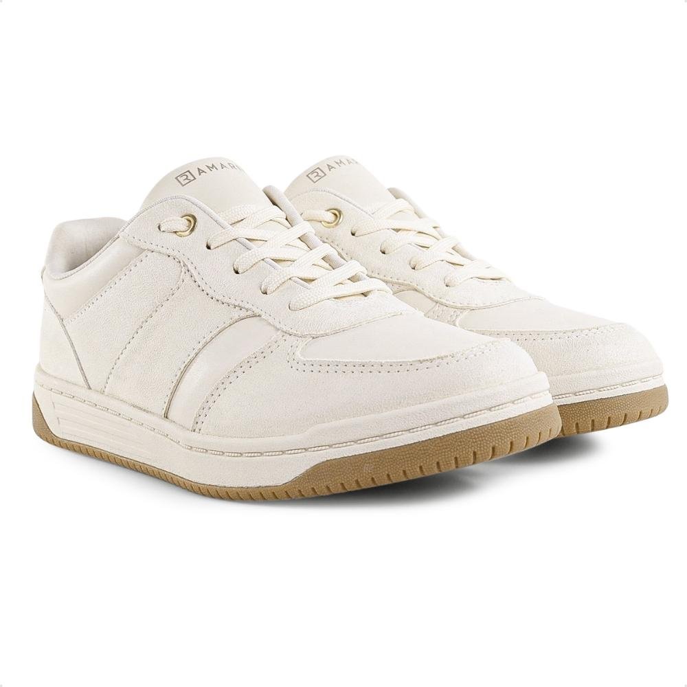 Tênis Ramarim Casual Feminino Branco/Bege 3