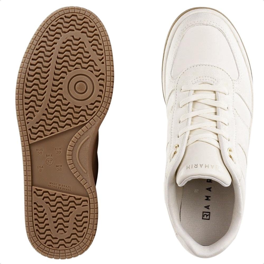 Tênis Ramarim Casual Feminino Branco/Bege 6