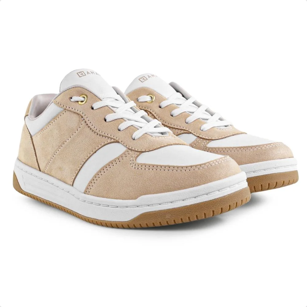 Tênis Ramarim Casual Feminino Branco/Bege 3