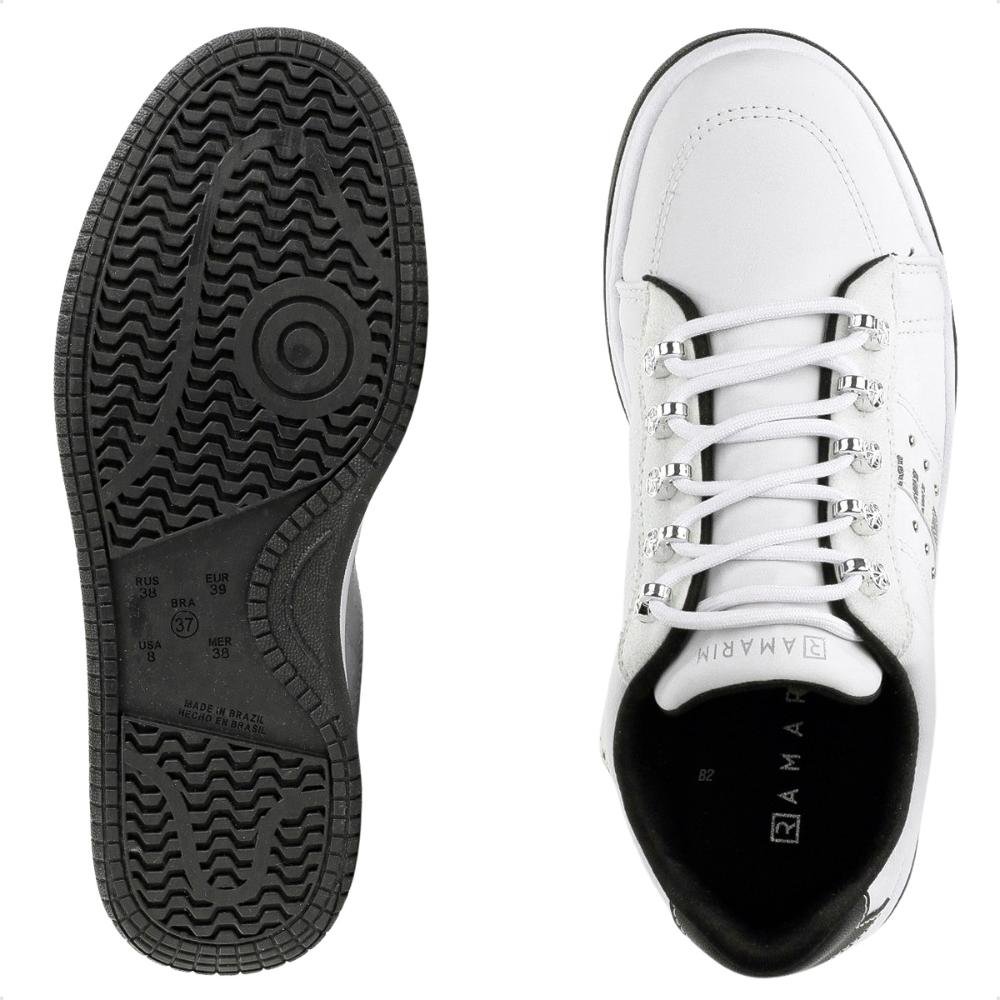 Tênis Ramarim Plataforma Feminino Branco/Preto 6