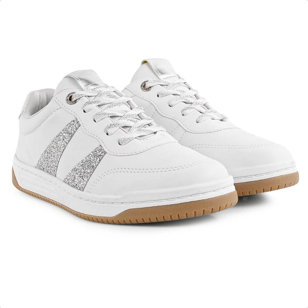 Tênis Ramarim Plataforma Feminino Branco/Prata 3