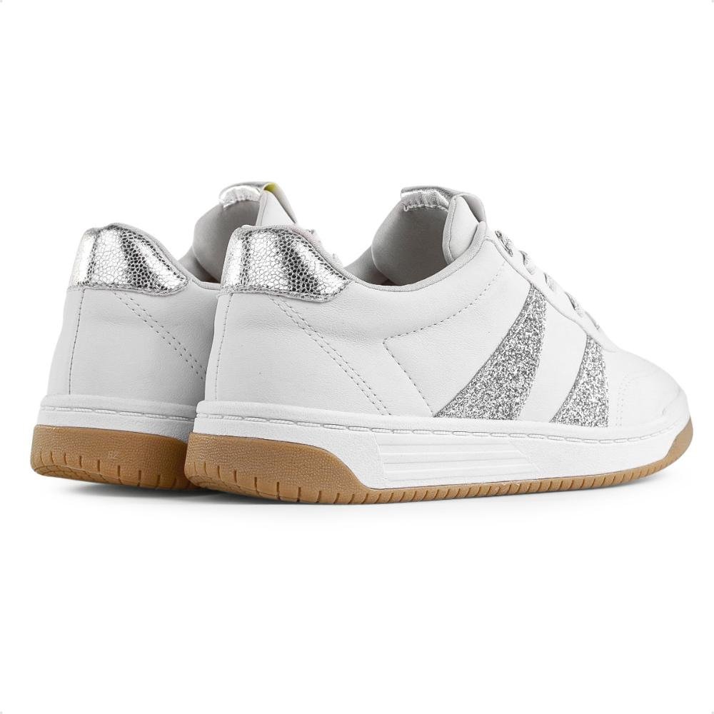 Tênis Ramarim Plataforma Feminino Branco/Prata 5